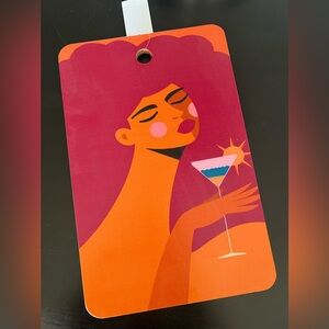 *NWT* Pop Art / Mid-Century Modern Abstract Cutting Board with Retro Cocktail